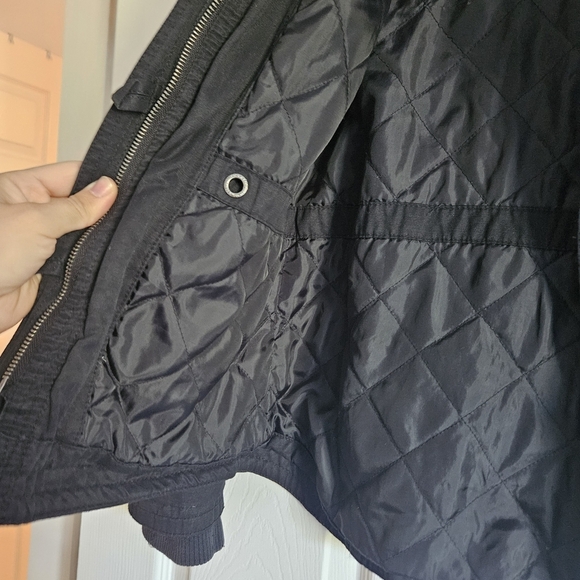 Aeropostale Black Puffer Jacket with Hood - Picture 4 of 7
